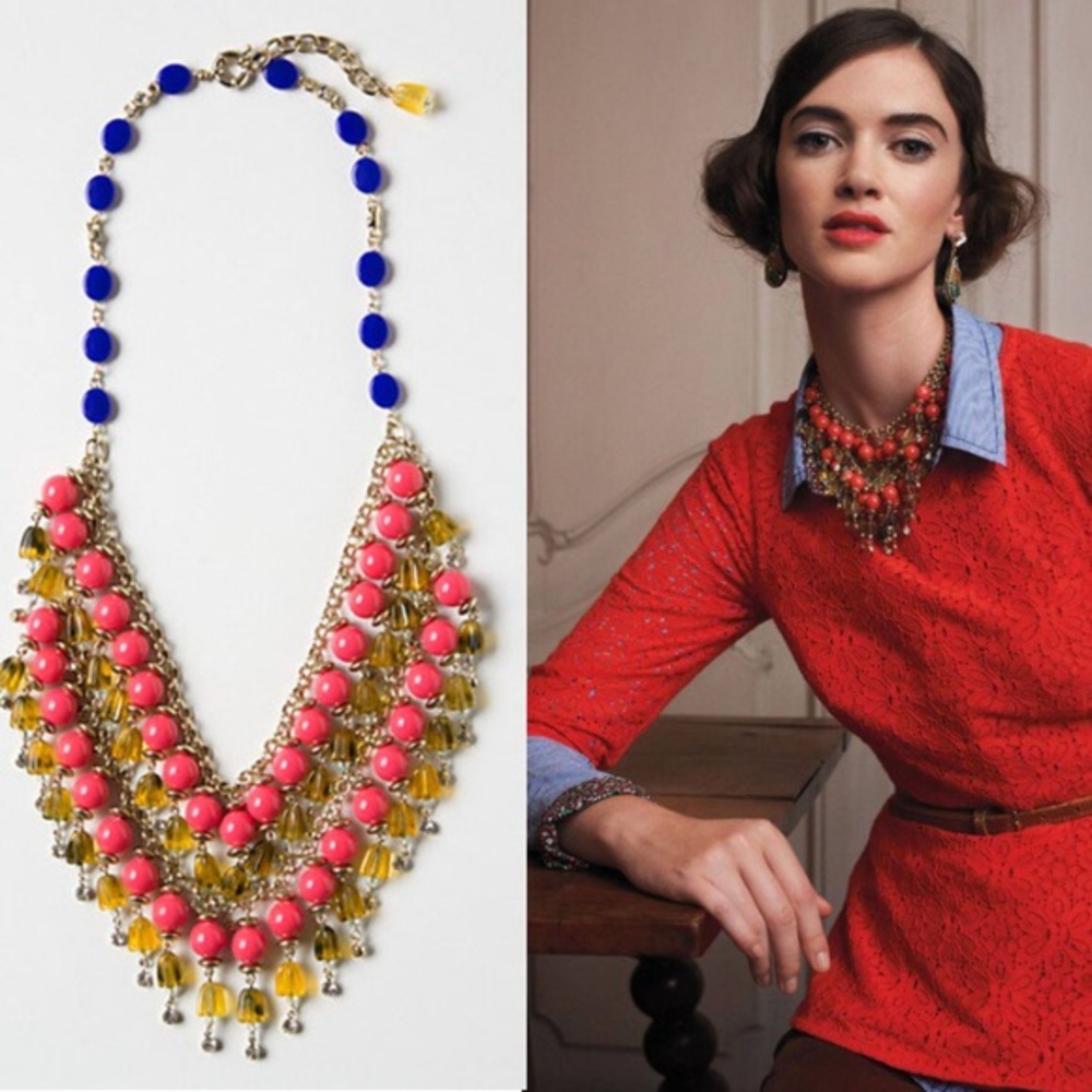 Anthropologie La Ramba Bib Statement Necklace